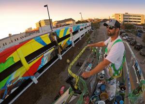 Ashton Howard Paints Historic Mural In Pensacola, Fl. Ashton Howard Paints Historic Mural In Pensacola, Fl.